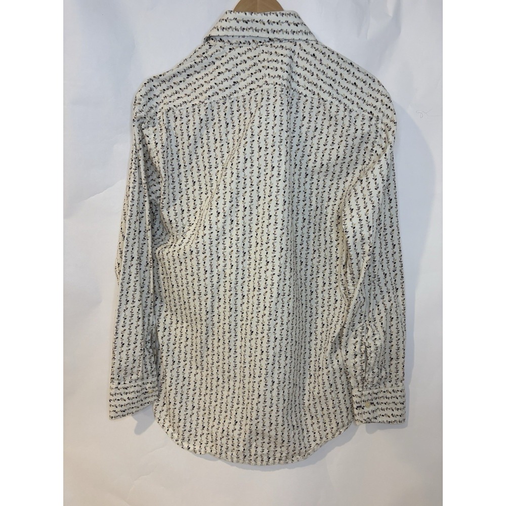 Paul Smith London Men Lavender & Purple Print Cotton Button Up Long Sleeve Shirt - Picture 2 of 8